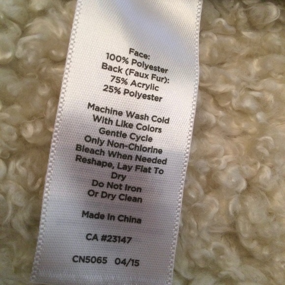 Talbots Faux Leather Sherpa Vest - Picture 4 of 7